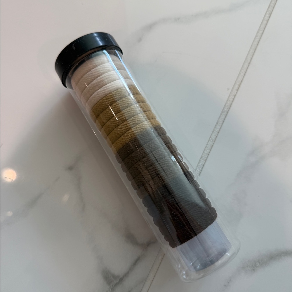 Neutral Hair Ties Set in Tube